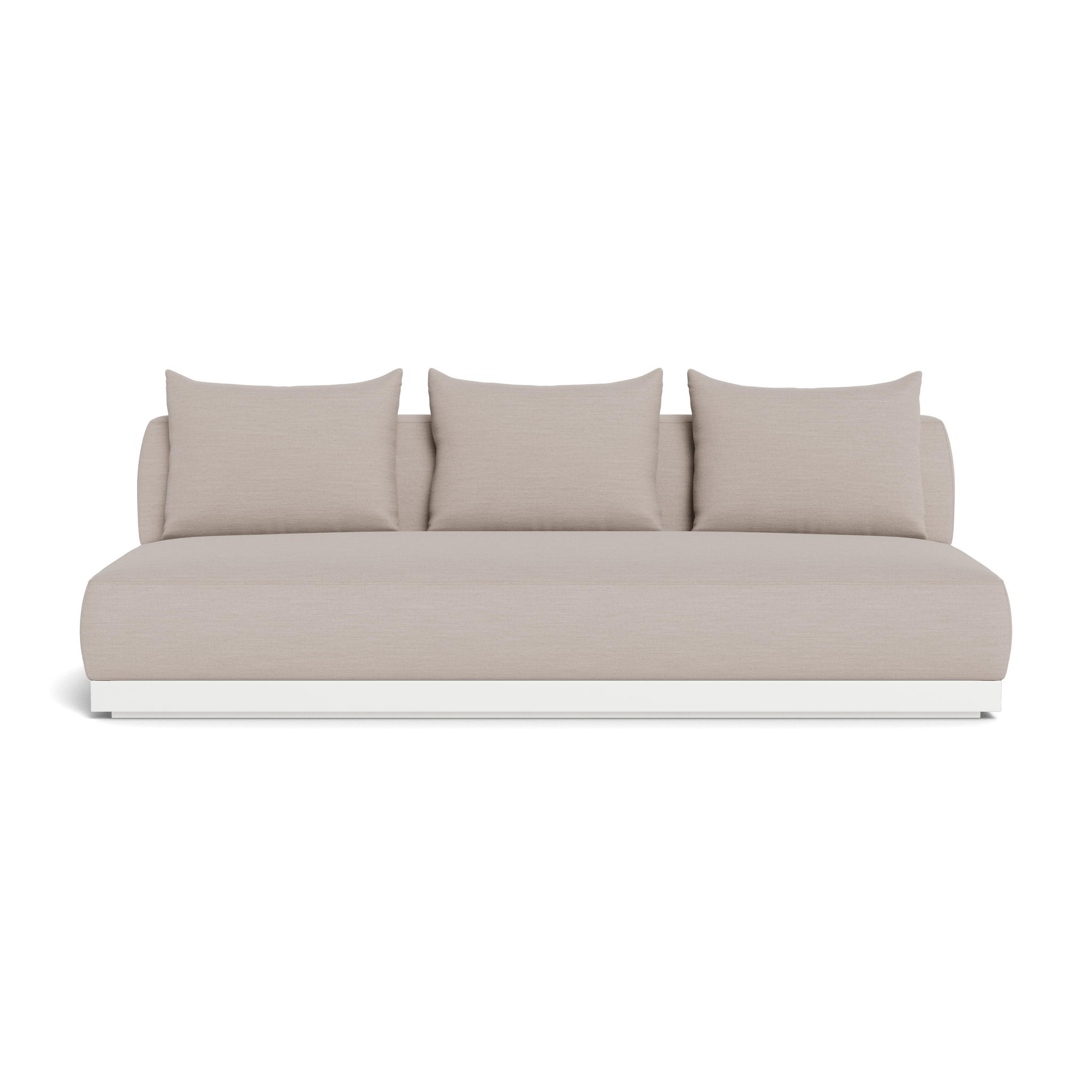 Amalfi 3-Seat Armless Sofa - Modern Sectional Couch for Small Spaces | Perfect for Apartments, Living Rooms & Office Lounges