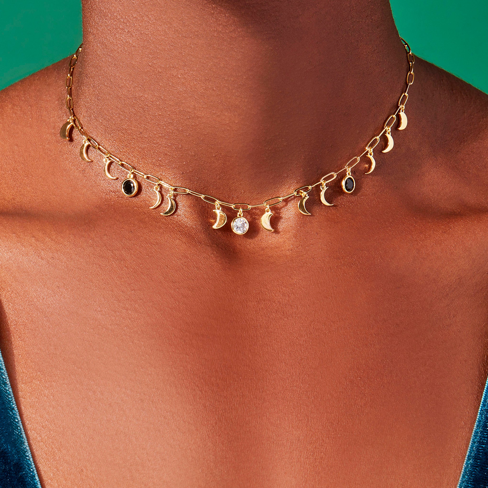 Moon Phase Necklace for Women - Sterling Silver Celestial Jewelry - Perfect for Birthday, Anniversary Gifts & Spiritual Healing - Elegant Layering Necklace for Everyday Wear & Special Occasions