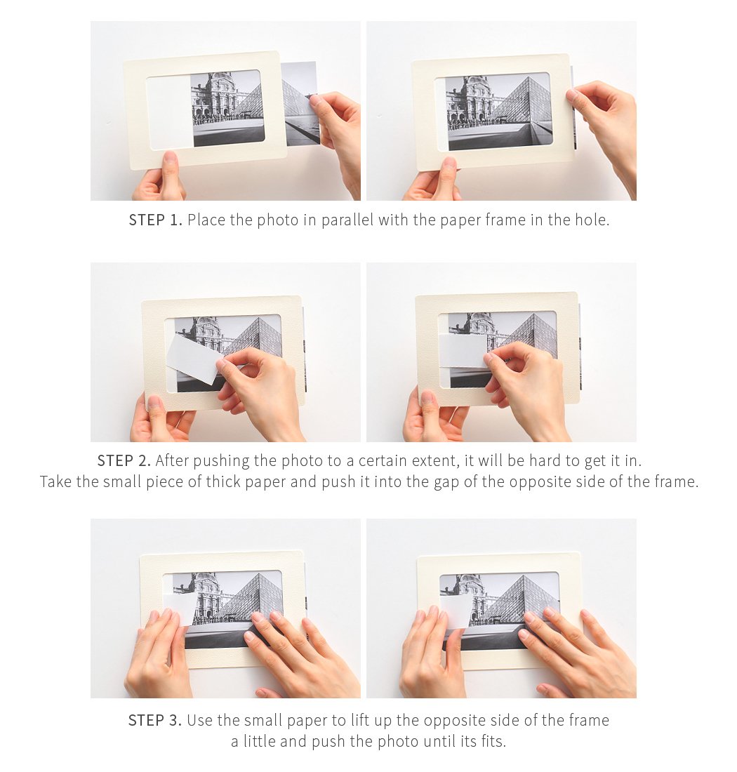 Monolike A4 Black Paper Photo Frames 10 Pack - Perfect for A4 Pictures | Wall Decor, Office Display, Home Gallery & Scrapbooking