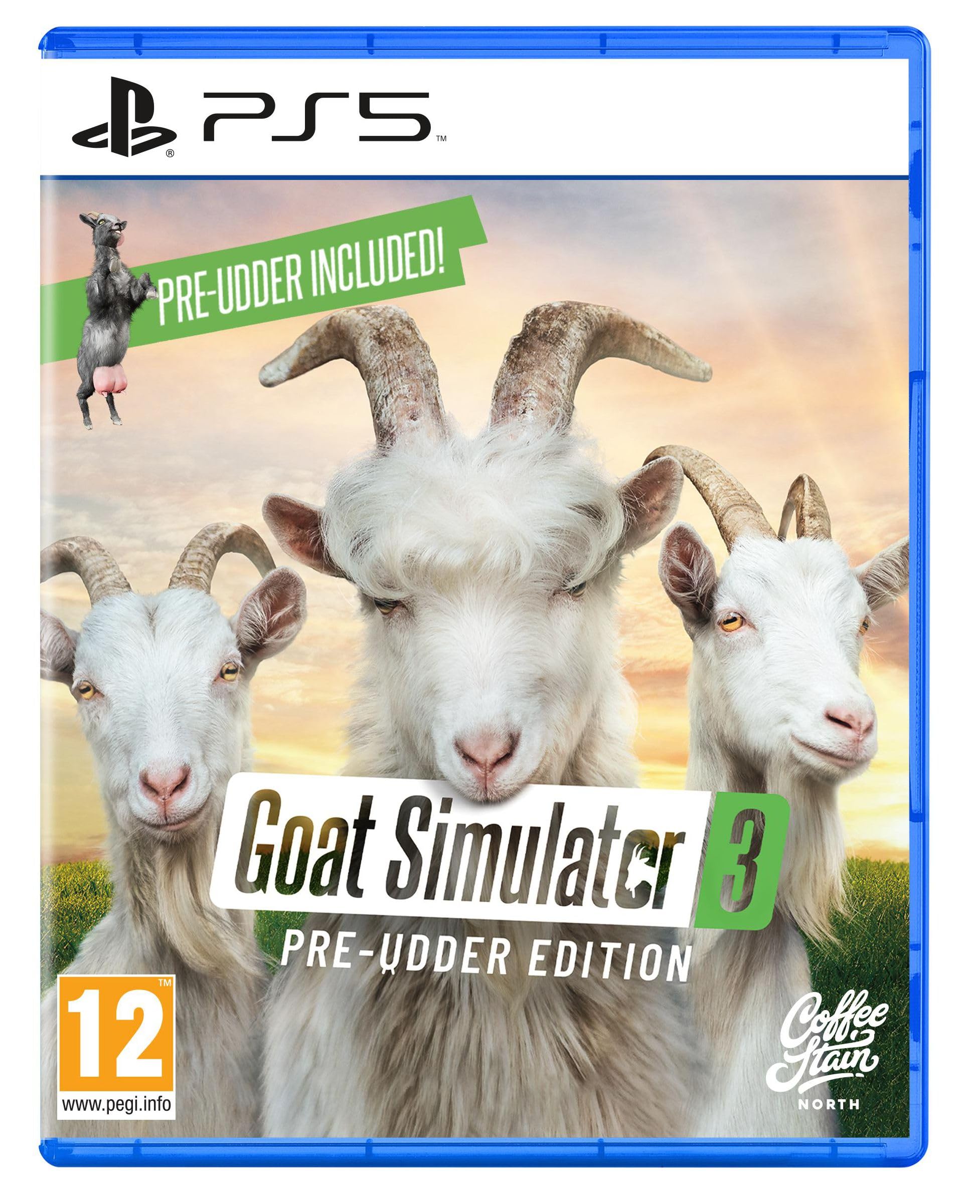 Goat Simulator 3 - Pre-Udder Edition for PlayStation 5 (PS5) | Hilarious Open-World Goat Adventure Game | Perfect for Party Gaming & Stress Relief