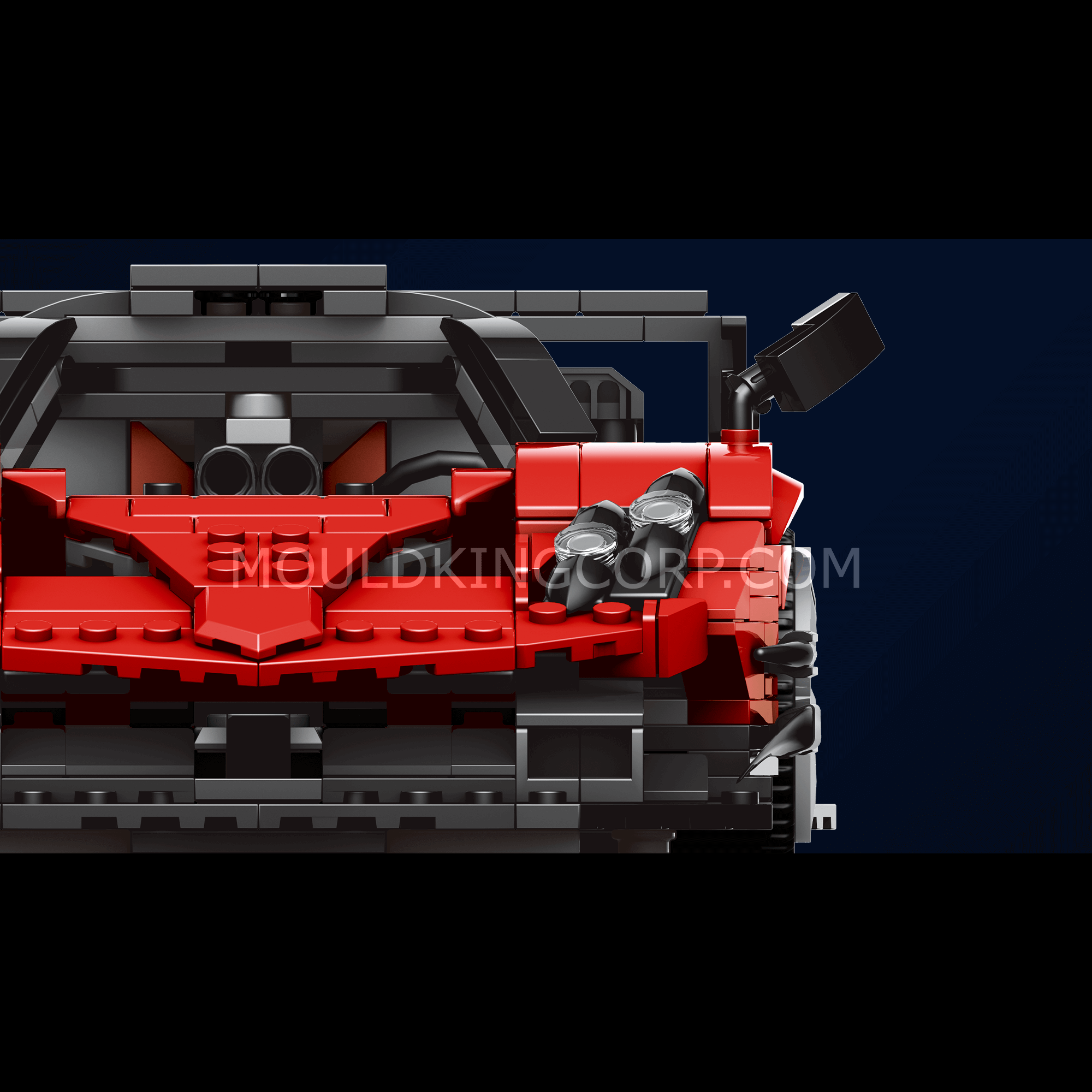 MOULD KING 10041 Zonda R Sports Car Model Building Set - 1,278 Piece DIY Race Car Kit for Adults & Teens | Perfect for Collectors, Display & Gift Giving | Build Your Own Supercar Model