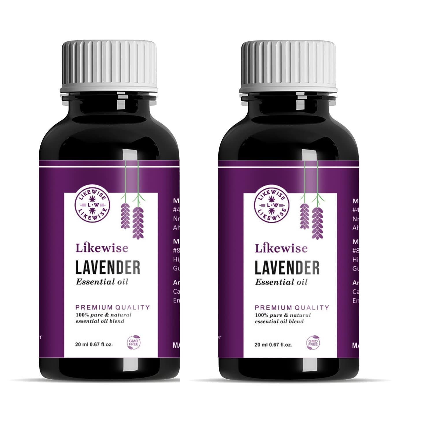 Organic Lavender Essential Oil (40ml) - Pure, Undiluted & Ecocert Cosmos Certified for Skin Care, Acne Treatment, Hair Growth & Relaxation | Aromatherapy, Massage & Sleep Aid | Lavandula Angustifolia Oil for Diffusers, Bath & DIY Beauty Products