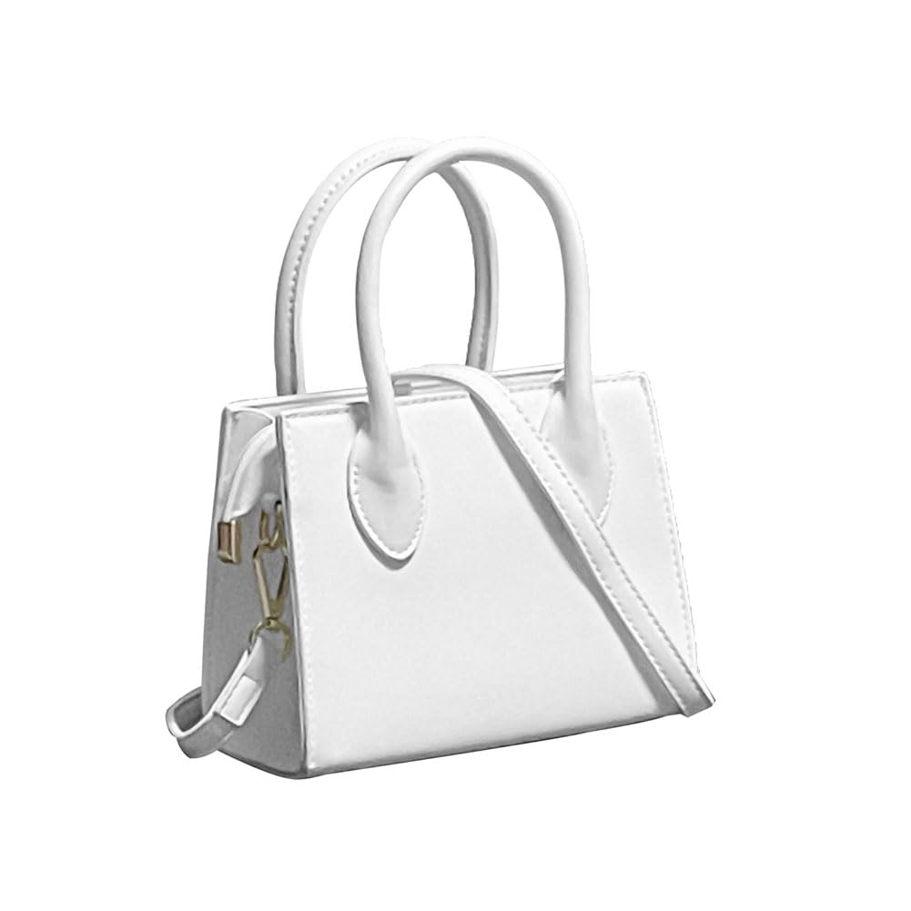 Women's Faux Leather Crossbody Tote Bag - Cute Mini Purse for Daily Use