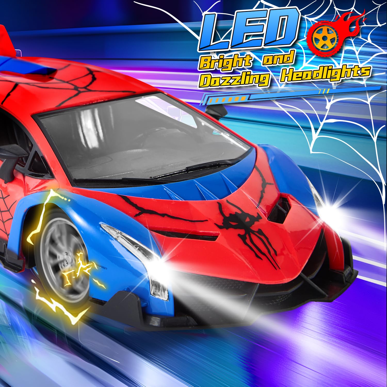 Best Remote Control RC Cars for Kids Ages 3-12 - Fast Electric Toy Cars for Boys & Girls - Durable Off-Road Vehicles with 2.4GHz Remote - Perfect Birthday Gifts for Toddlers & Children - Indoor & Outdoor Play, Racing & Adventure Fun