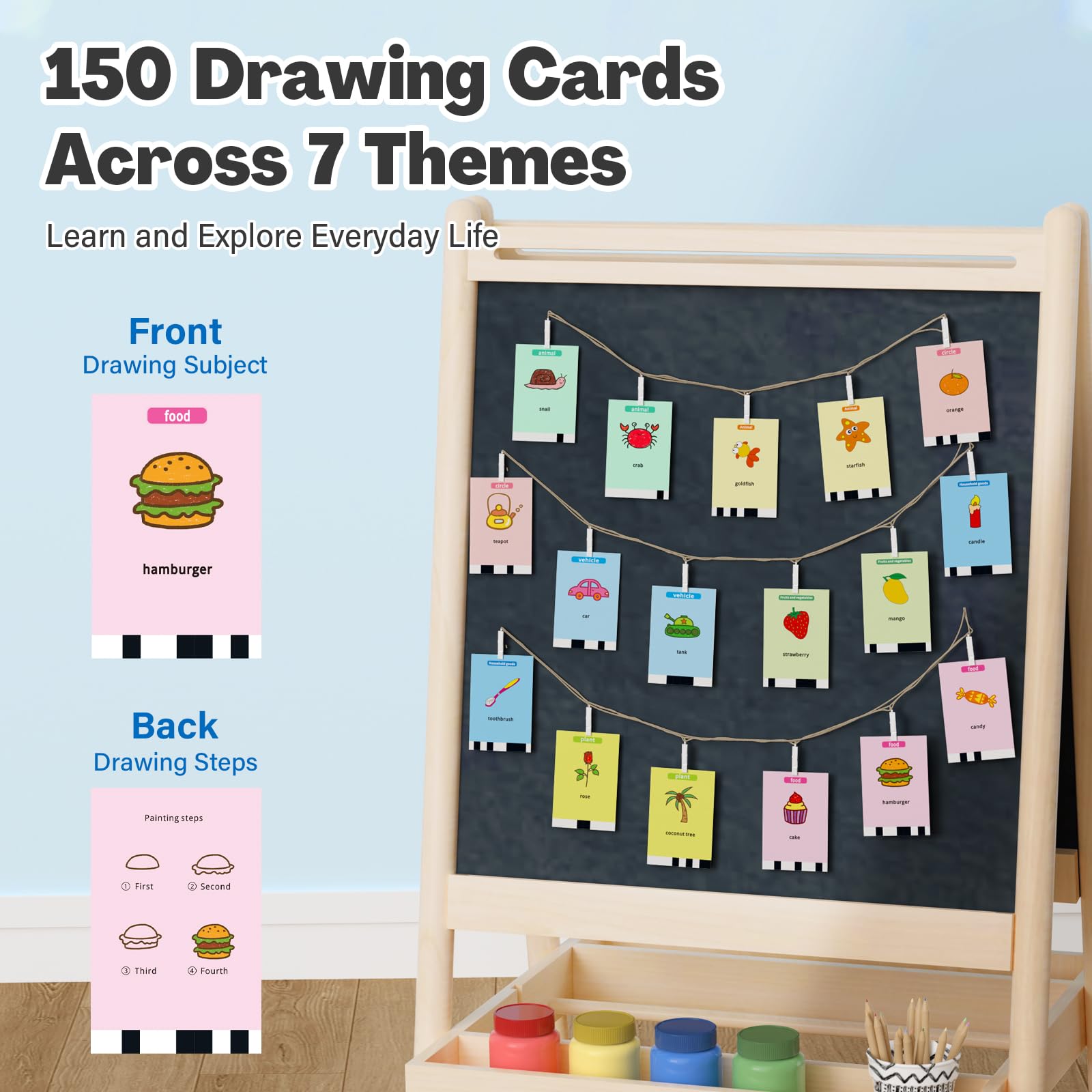 Interactive Drawing Robot for Kids with 150 Cards - Educational Voice-Activated Drawing Machine, Montessori Learning Toy for Ages 3-8 | Perfect Birthday Gift for Boys & Girls, Creative Art Activity for Home & Classroom Use