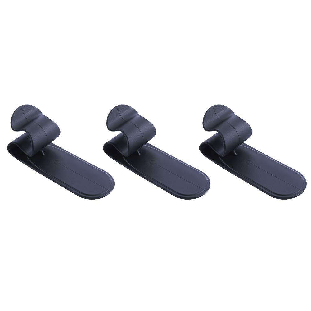 VICASKY 3-Pack Car Umbrella Holder & Purse Hanger - Adhesive Wall Mount Hook for Women's Bags, Wallets & Umbrellas - Durable PP Vehicle Interior Organizer for Car, Office & Home Use