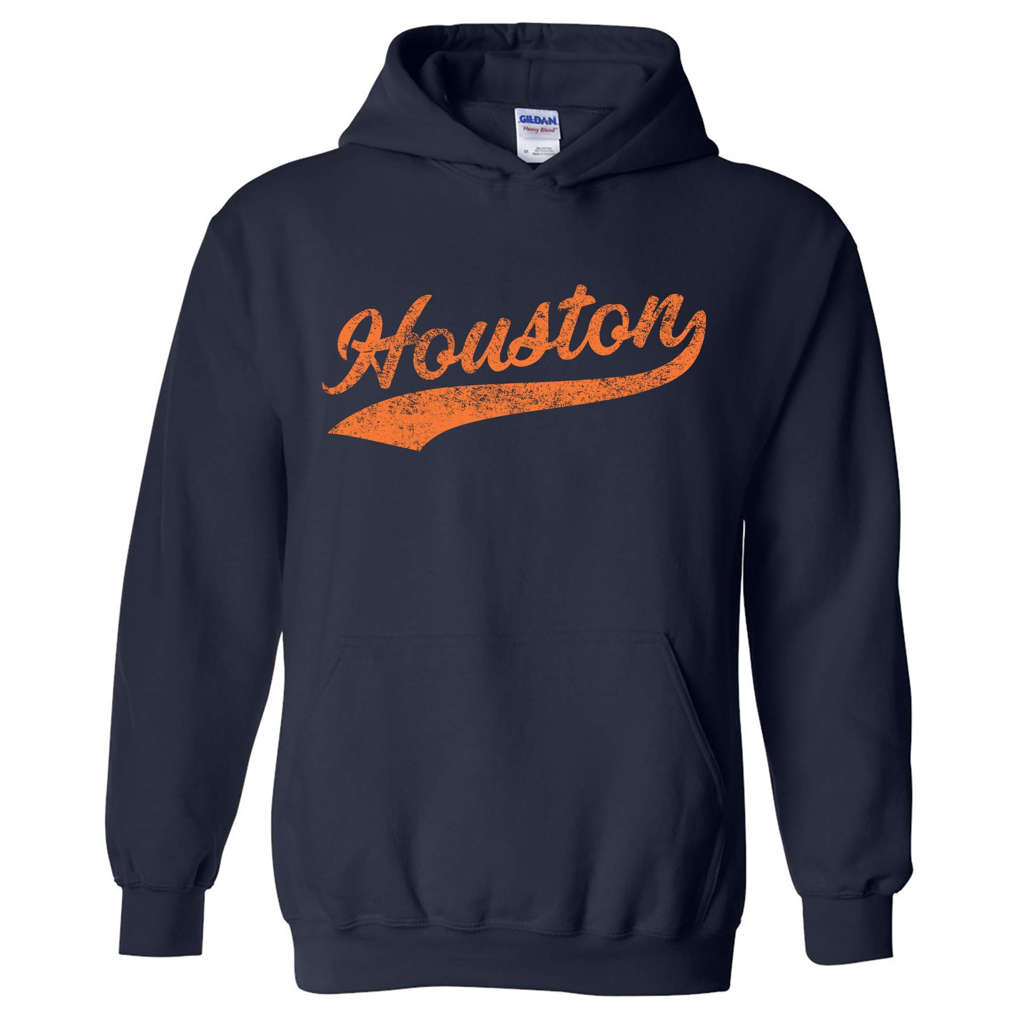 UGP Campus Apparel Hometown Baseball Script Hoodie - Soft & Comfortable Pitcher Pullover for Men & Women - Perfect for Game Day, College Campus & Casual Wear