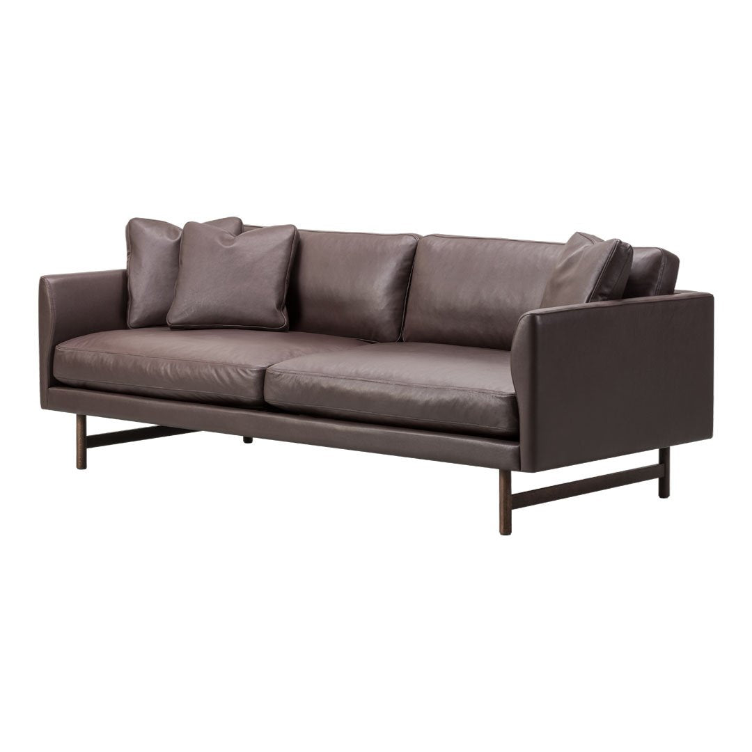 Calmo Sofa 95 - Modern 2 Seater Couch with Sturdy Wood Base for Living Room, Lounge & Small Spaces
