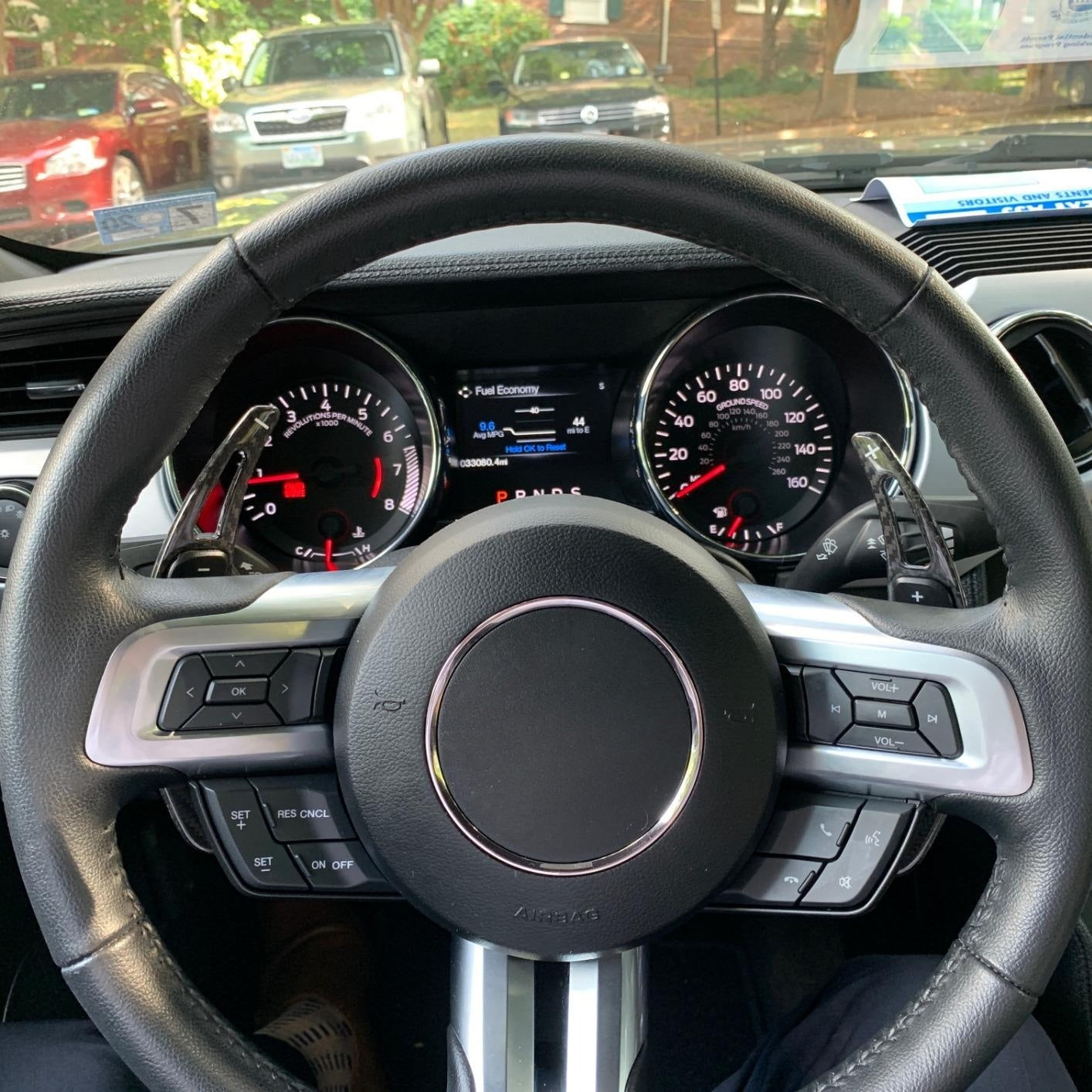 Premium Gloss Black Steering Wheel Paddle Shifters for 2015-2023 Ford Mustang - Easy Install & Enhanced Driving Experience - Perfect for Racing & Performance Upgrades