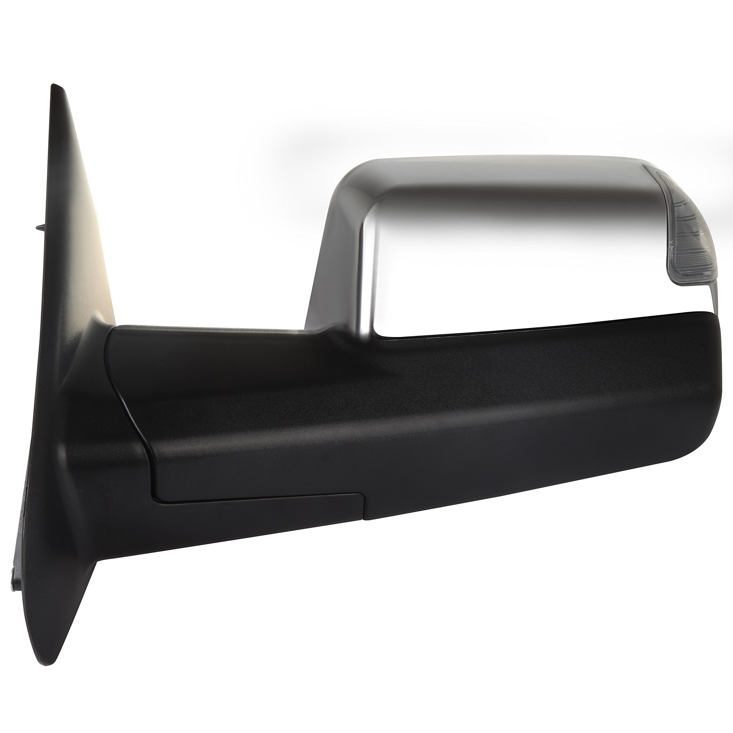 CCiyu Power Heated Towing Mirrors LH/RH for 2002-2008 Dodge Ram 1500 & 2003-2009 Ram 2500/3500 Trucks - Adjustable with Turn Signal - Perfect for Towing, Off-Roading & Winter Driving