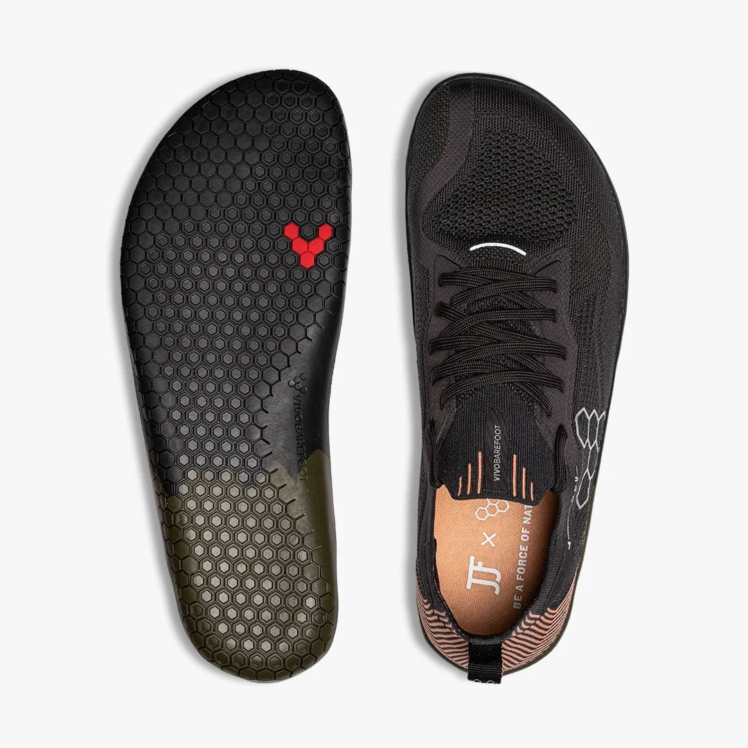 Vivobarefoot Men's Primus Lite Knit JJF Barefoot Shoes - Lightweight Minimalist Running & Walking Shoes for Natural Movement - Perfect for Gym, Trail Running & Everyday Wear