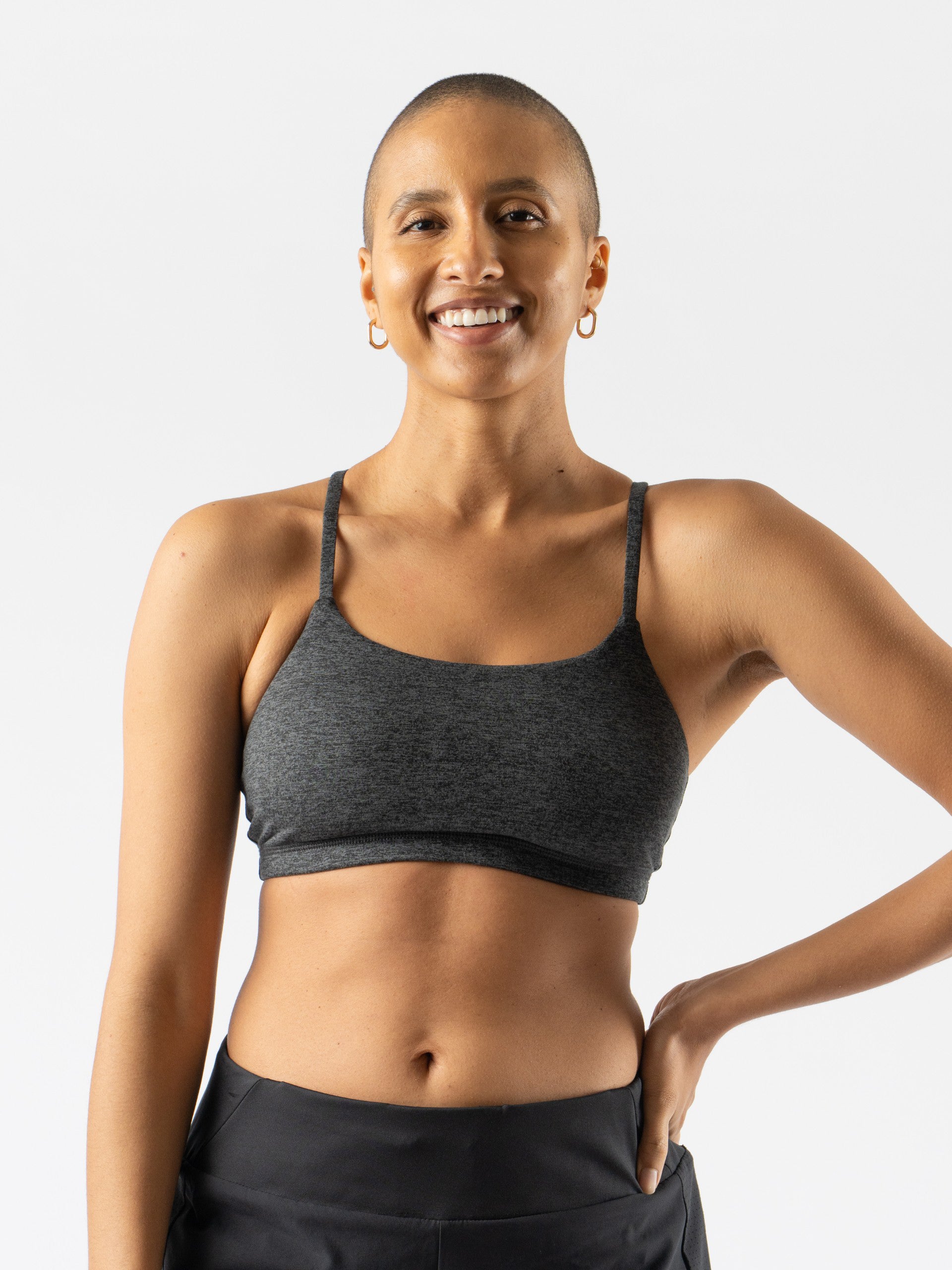 Women's Easy-On Comfort Bra - Seamless Wireless Support for Yoga, Workouts & Everyday Wear - Black