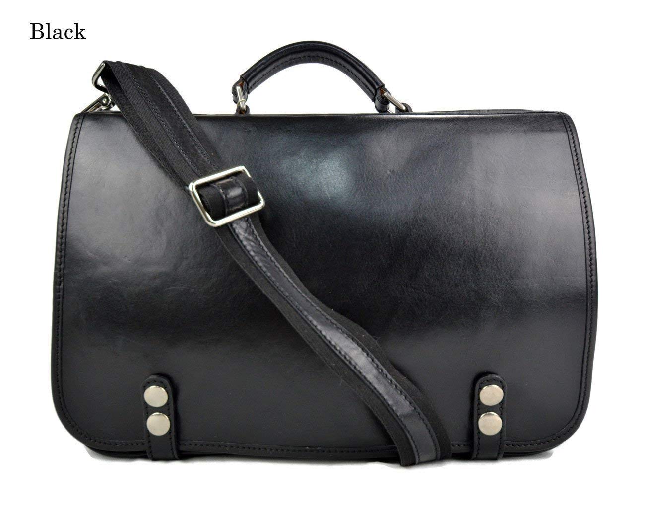 Premium Genuine Leather Shoulder Bag for Women & Men - Durable Messenger Satchel with Adjustable Strap, Business & Travel Crossbody Bag - Perfect for Office, Commuting & Daily Use