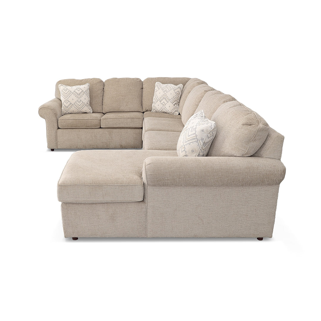 Malibu Sectional Sofa Set - Modern L-Shaped Couch with Chaise for Living Room, Family Room & Lounge | Comfortable Fabric Upholstery, Sturdy Frame | Perfect for Small Spaces & Apartments
