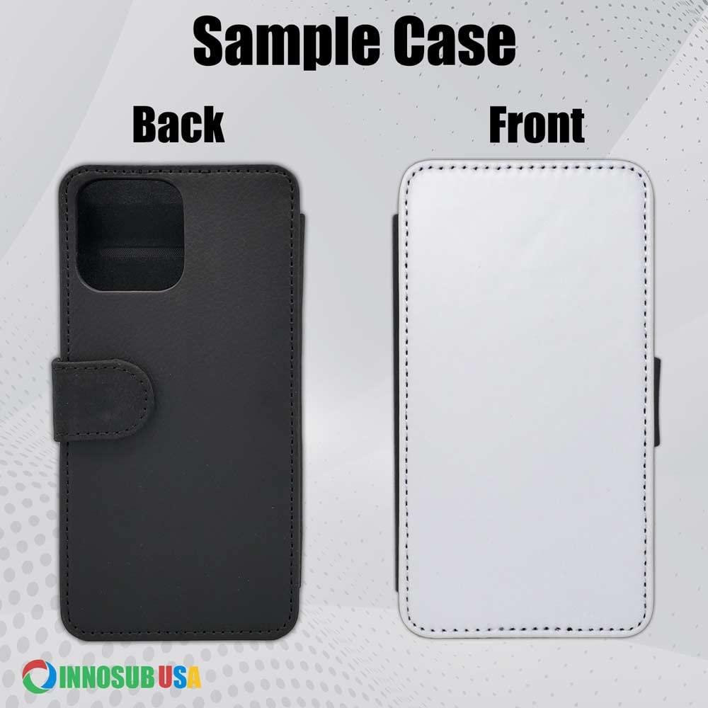 INNOSUB 5-Pack Sublimation Blank Wallet Flip Phone Cases for Samsung Galaxy Note 10 - 3 Credit Card Slots, Dye Sublimation Compatible, Printable Phone Cover (Made in USA) - Perfect for Custom Gifts, Photo Printing & Personal Accessories