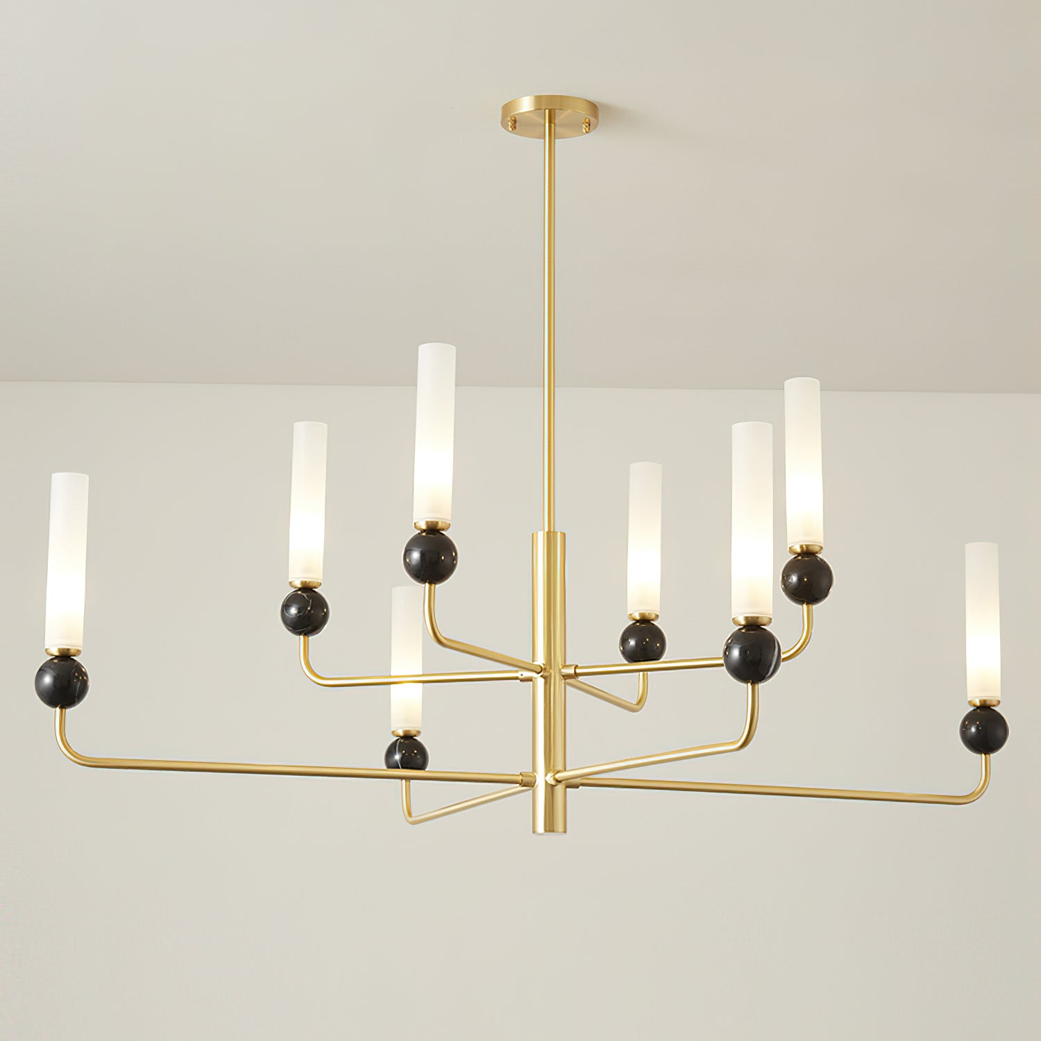 Delie Crystal Chandelier - Elegant Modern Ceiling Light Fixture for Dining Room, Bedroom & Living Room | Perfect for Home Decor, Wedding & Luxury Interior Lighting