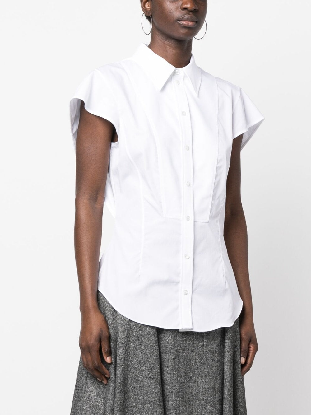 Alexander McQueen Men's White Shirt - Premium Cotton Dress Shirt for Business, Casual & Formal Wear | Office, Party & Special Occasions