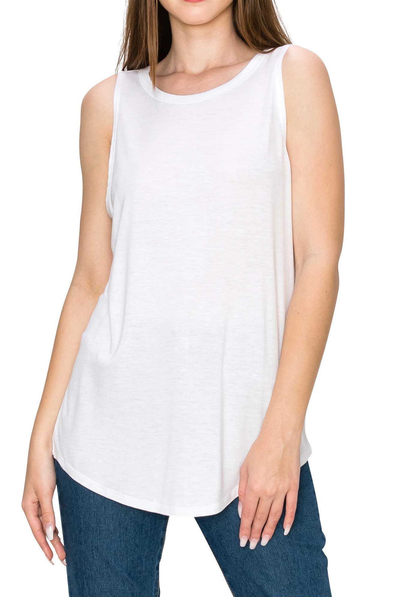 EttelLut Women's Loose Fit Flowy Tank Tops - Breathable Workout Tops for Yoga, Running, Gym & Lounge - Comfortable Casual Summer T-Shirt for Women - Perfect for Fitness, Travel & Everyday Wear