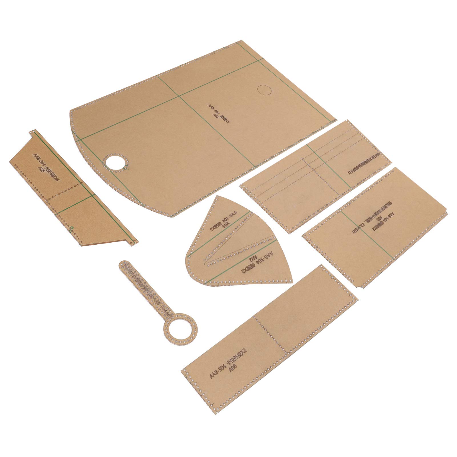 DIY Clear Acrylic Stencil Template Set for Wallet Making - Transparent Crafting Tool for Leather Wallet Patterns | Perfect for Leatherworking, Card Holder DIY Projects & Gift Making