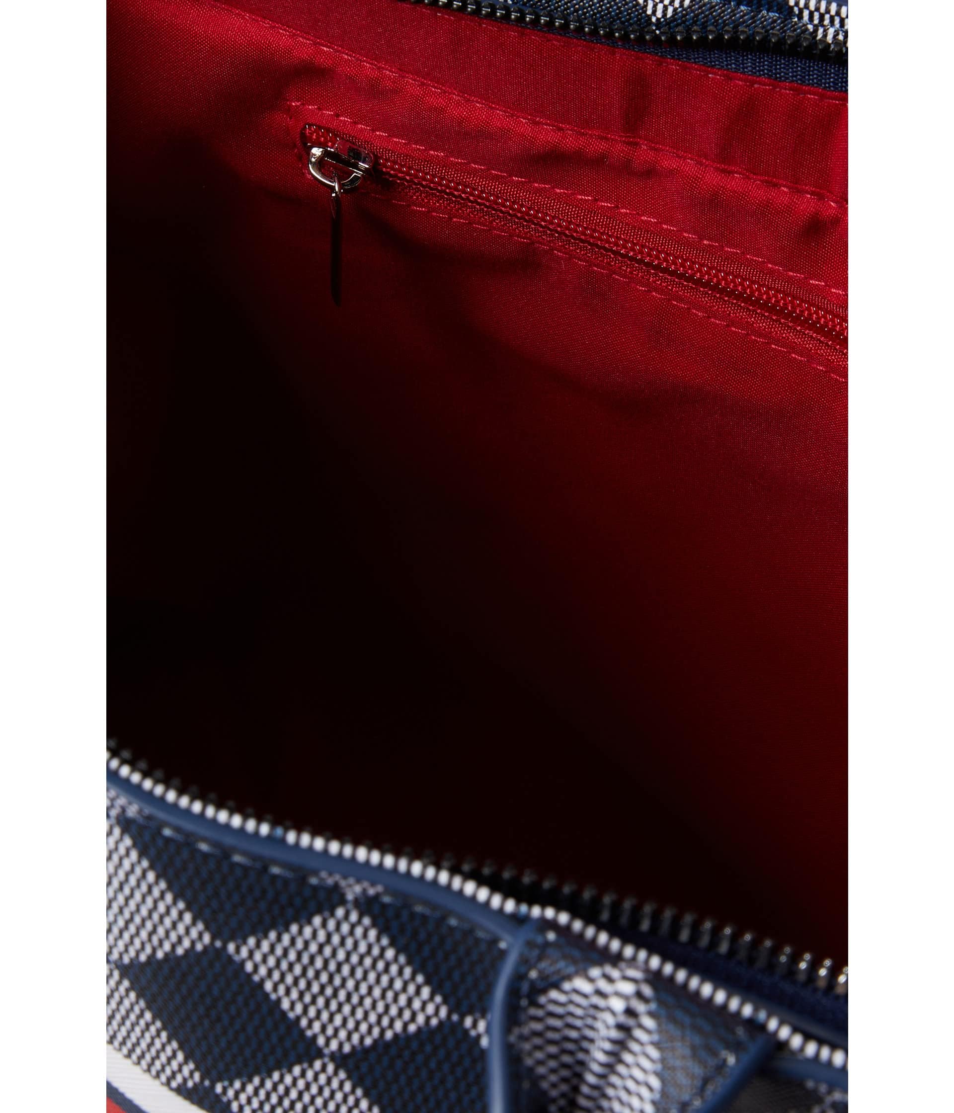 Diamond Stripe Book Tote Bag with Adjustable Crossbody Strap - Stylish & Spacious for Work, Travel, and Everyday Use