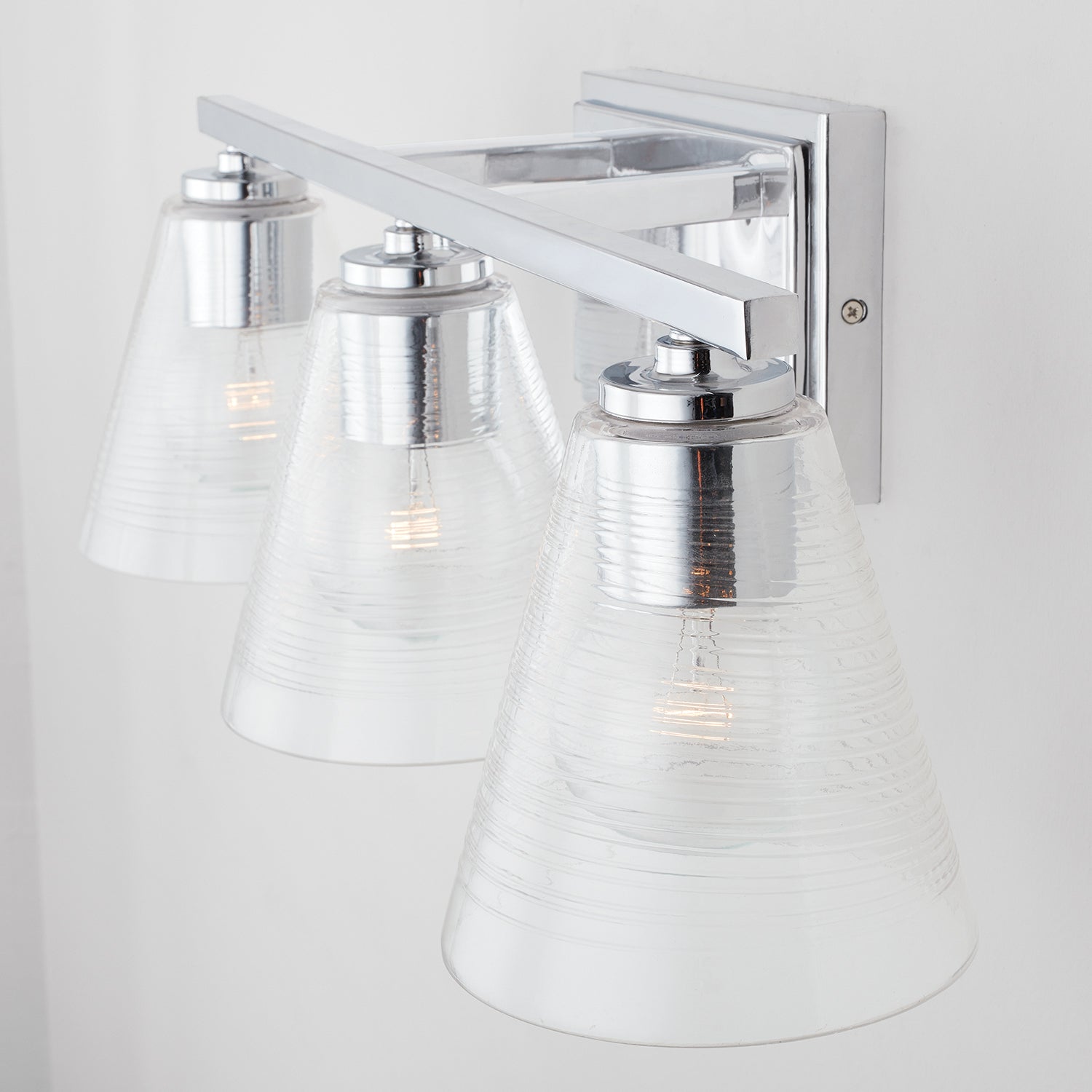 Capital Lighting Three Light Vanity - Modern Bathroom Light Fixture with Adjustable Arms, Brushed Nickel Finish - Perfect for Bathroom, Dressing Room & Makeup Area