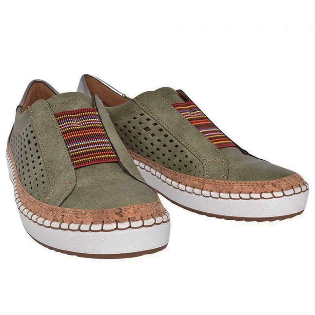 **JITUUE Women's Slip-On Sneakers - Breathable Mesh Loafers with Platform Sole for Casual Walking & Everyday Comfort | Perfect for Work, Travel & Relaxation**