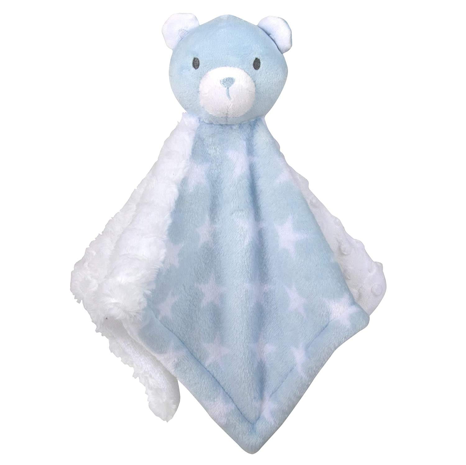 Blue Bear Baby Blanket & Stuffed Animal Set - Soft Lovey for Boys & Girls - Nursery & Travel Comfort