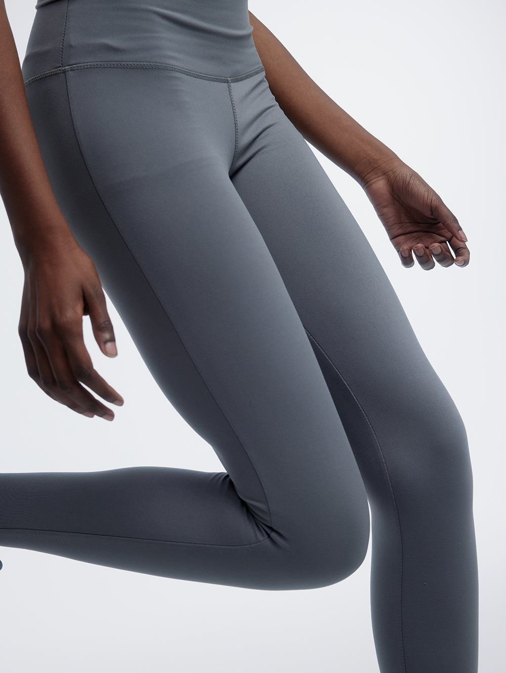 Luna Leggings for Women - High Waist Yoga Pants with Pockets, Breathable & Stretchy Workout Leggings (Style: BLNH10475 GY491X) - Perfect for Yoga, Gym, Running & Everyday Wear