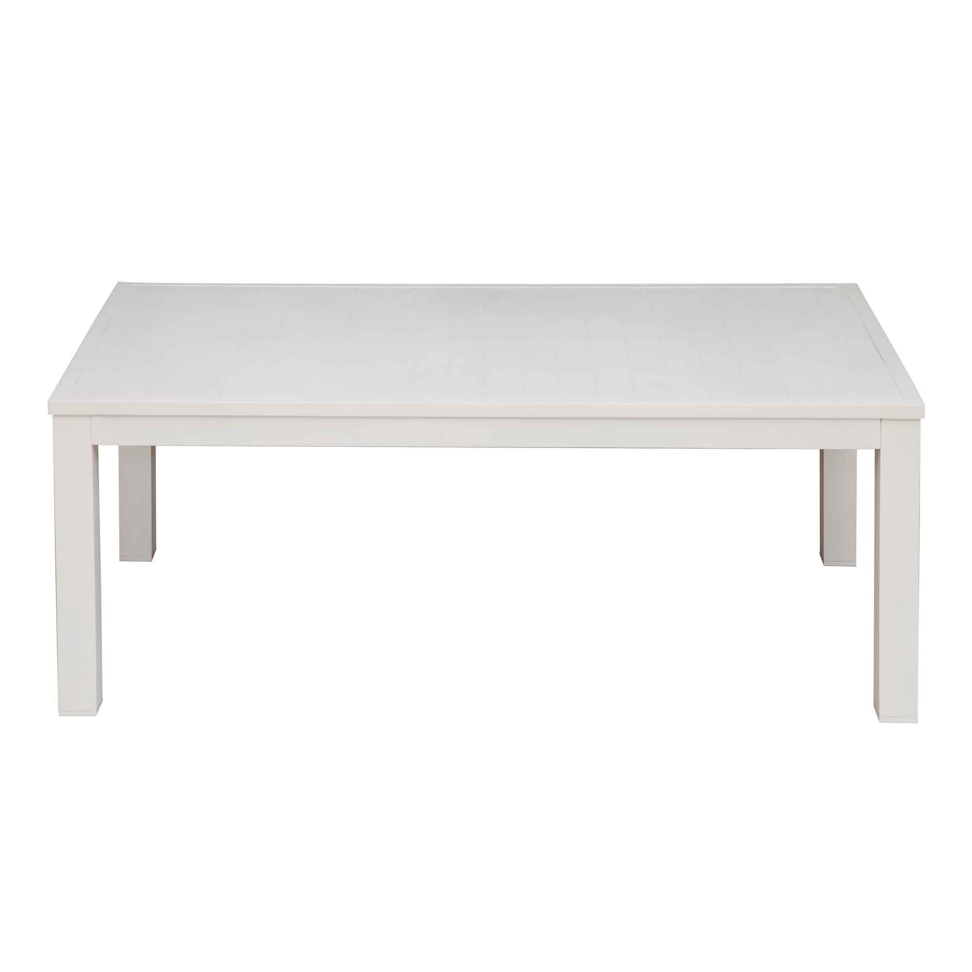 Kyoto 4-Piece Aluminum Outdoor Patio Furniture Set with Coffee Table - Weather-Resistant White Sofa for Garden, Poolside & Backyard Relaxation