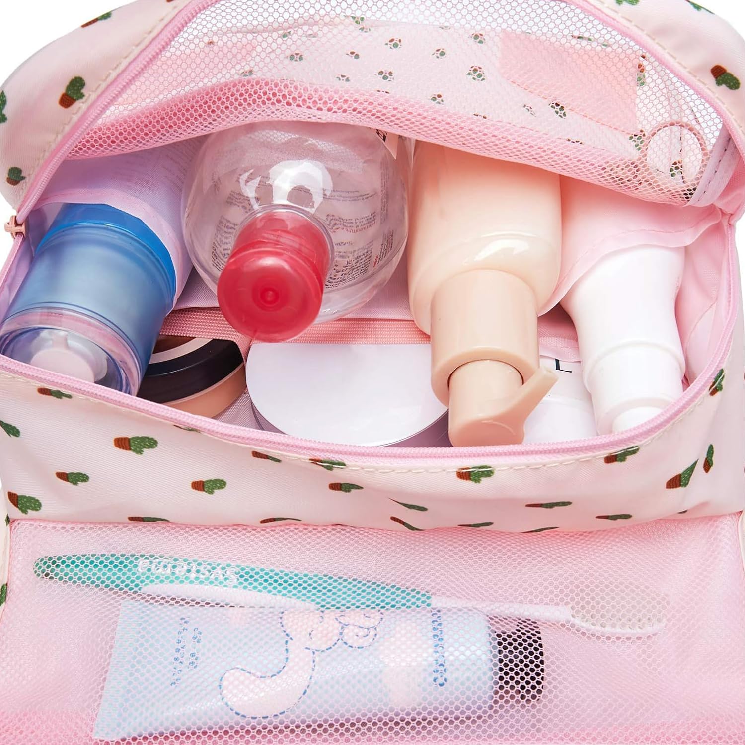 Waterproof Hanging Toiletry Bag for Travel - Cosmetic & Makeup Organizer for Women, Girls & Kids - Perfect for Camping, Gym & Airplane Trips