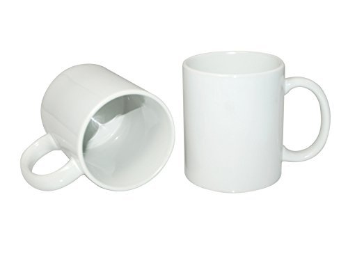36 Pack 11 oz White Sublimation Mugs - Blank Ceramic Coffee Cups for DIY Printing, Custom Photo Gifts & Hot Beverages - Perfect for Home, Office & Promotional Use