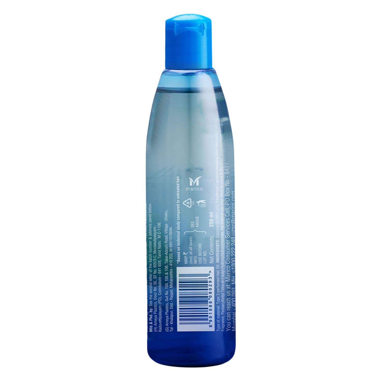 Parachute Advanced Aloe Vera Enriched Coconut Hair Oil for Dry & Damaged Hair - 250ml | Natural Hair Growth Treatment & Scalp Care | Perfect for Daily Moisturizing & Night Hair Mask