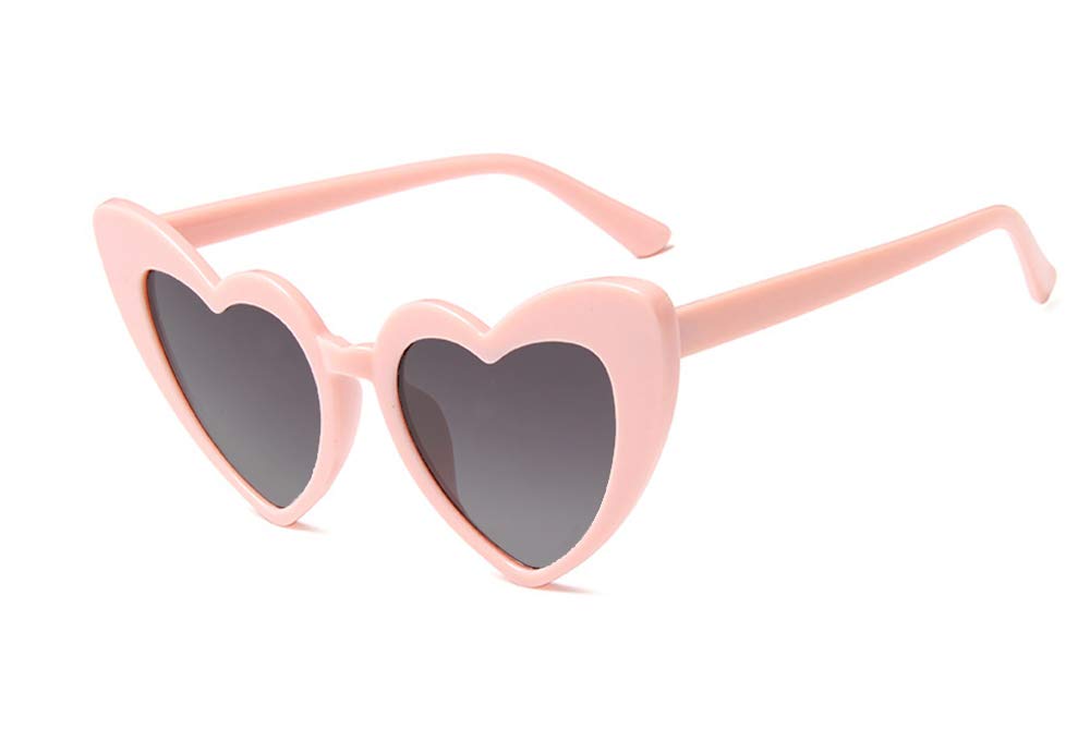 Stylish Heart Shaped Cat Eye Sunglasses for Women - Retro Mod Fashion Sunglasses - Perfect for Beach, Summer Outfits & Vintage Style Looks