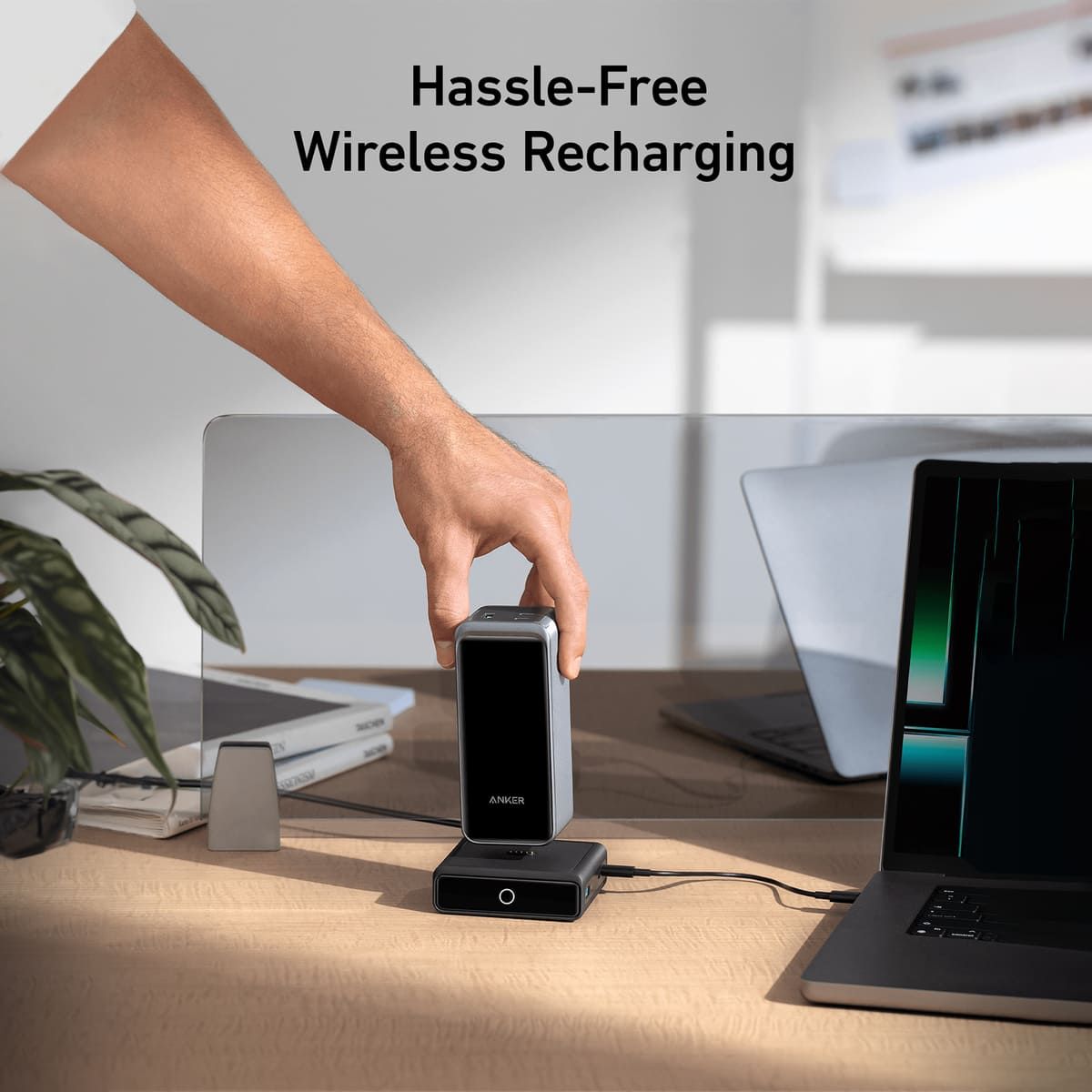Anker 100W Fast Charging Station - Compatible with Anker Prime Power Bank (Base Only) | High-Speed Charging for Phones, Tablets & Laptops | Perfect for Home, Office & Travel