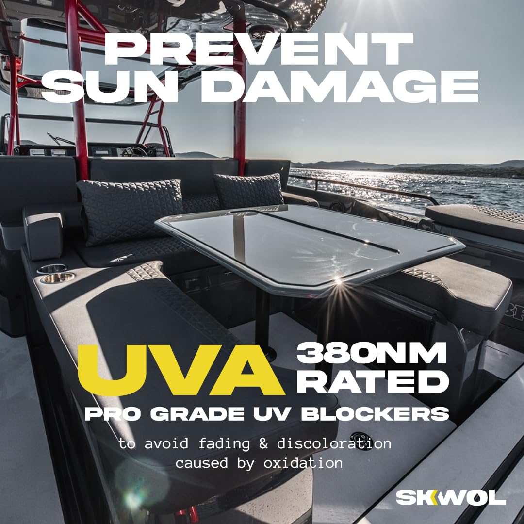 Premium SiO2 Ceramic Spray Sealant for Boats - Hydrophobic UV Protection & Long-Lasting Shine - Superior to Traditional Wax - Deck & Hull Protection - Ideal for Marine Cleaning & Maintenance