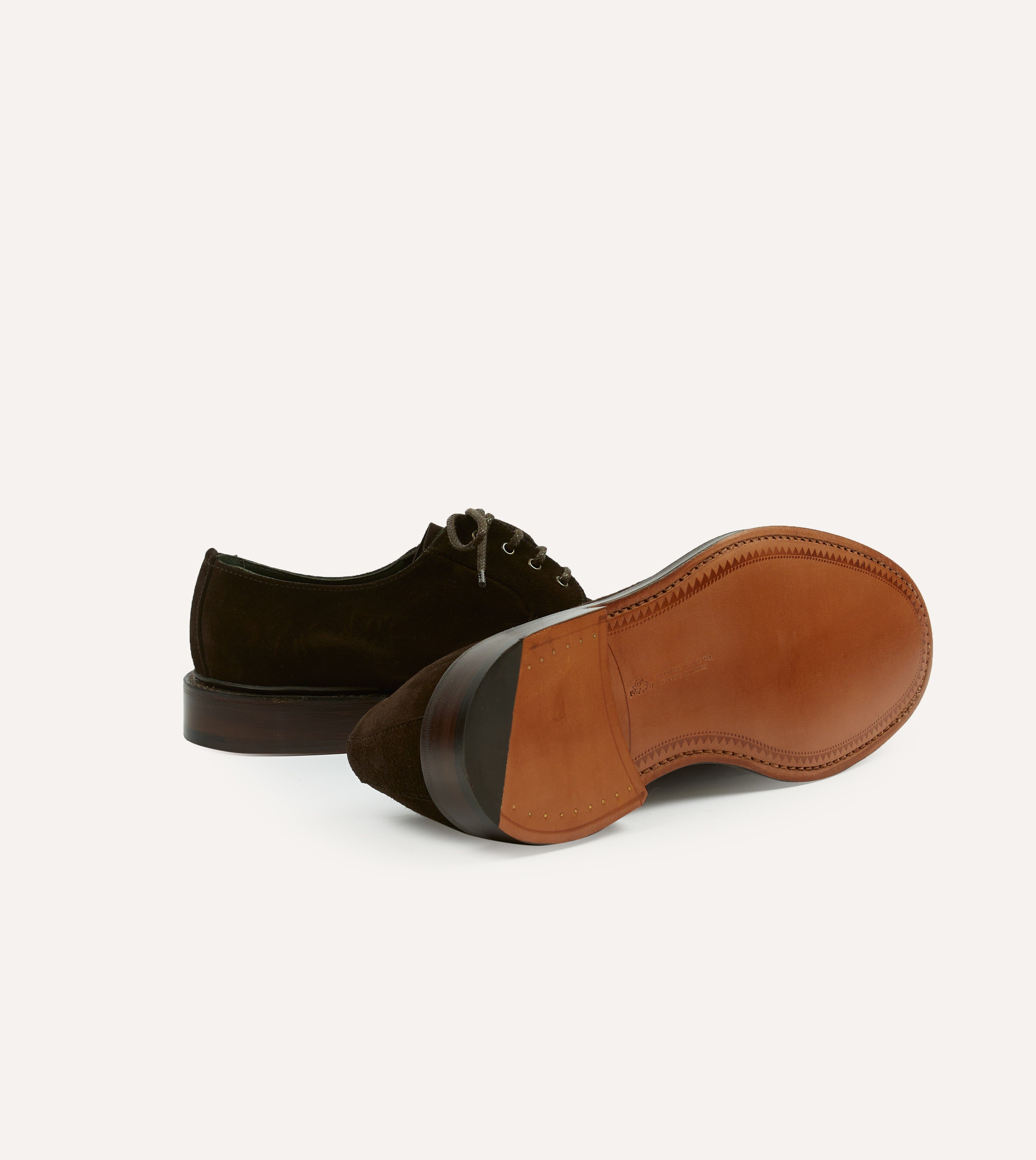 Premium Dark Brown Suede Derby Shoes - Goodyear Welted Construction for Durability - Classic Men's Dress Shoes for Office, Wedding & Formal Occasions