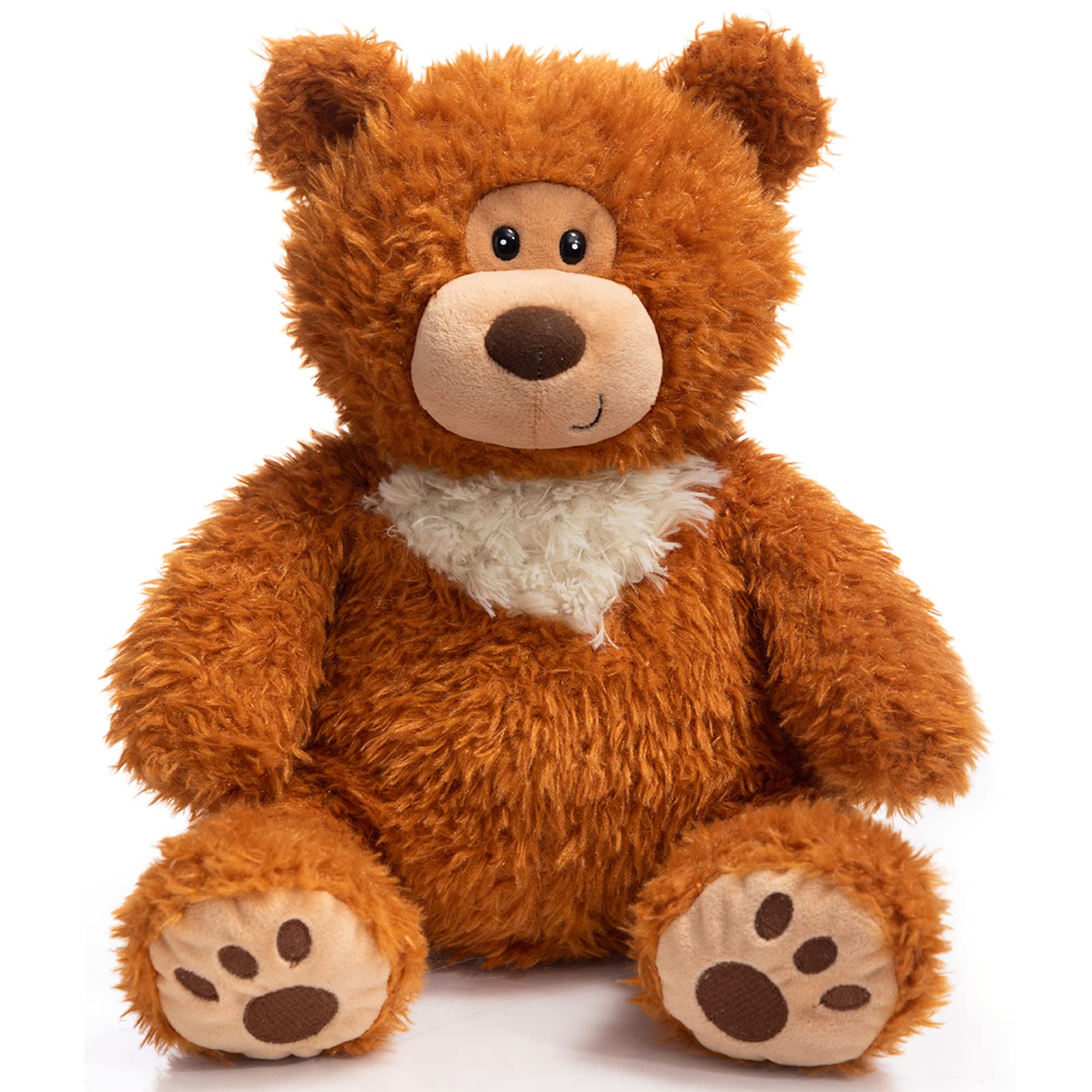 HollyHOME 14 Inch Brown Teddy Bear Stuffed Animal - Ultra Soft Plush Toy for Kids, Baby Shower Gift & Nursery Decor | Perfect for Cuddling, Birthday Presents and Nursery Room Decorations