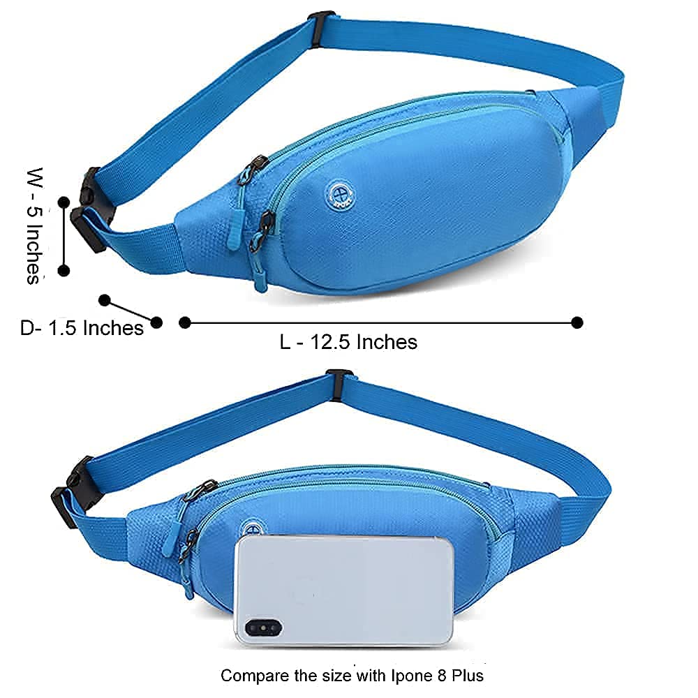 Waterproof Fanny Pack for Women & Men - Running, Hiking, Travel (Pink)