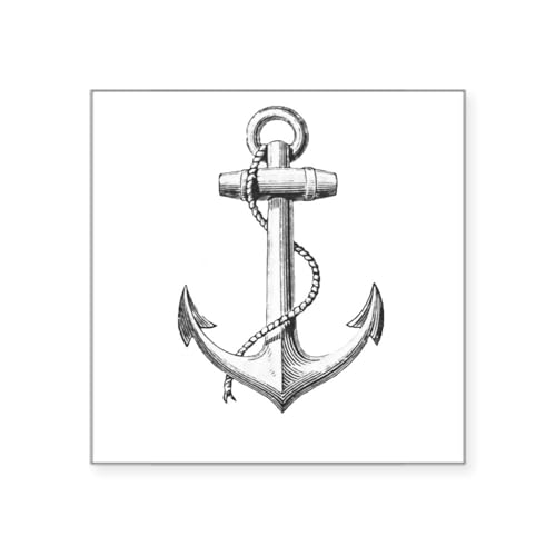 White - Anchor Sticker