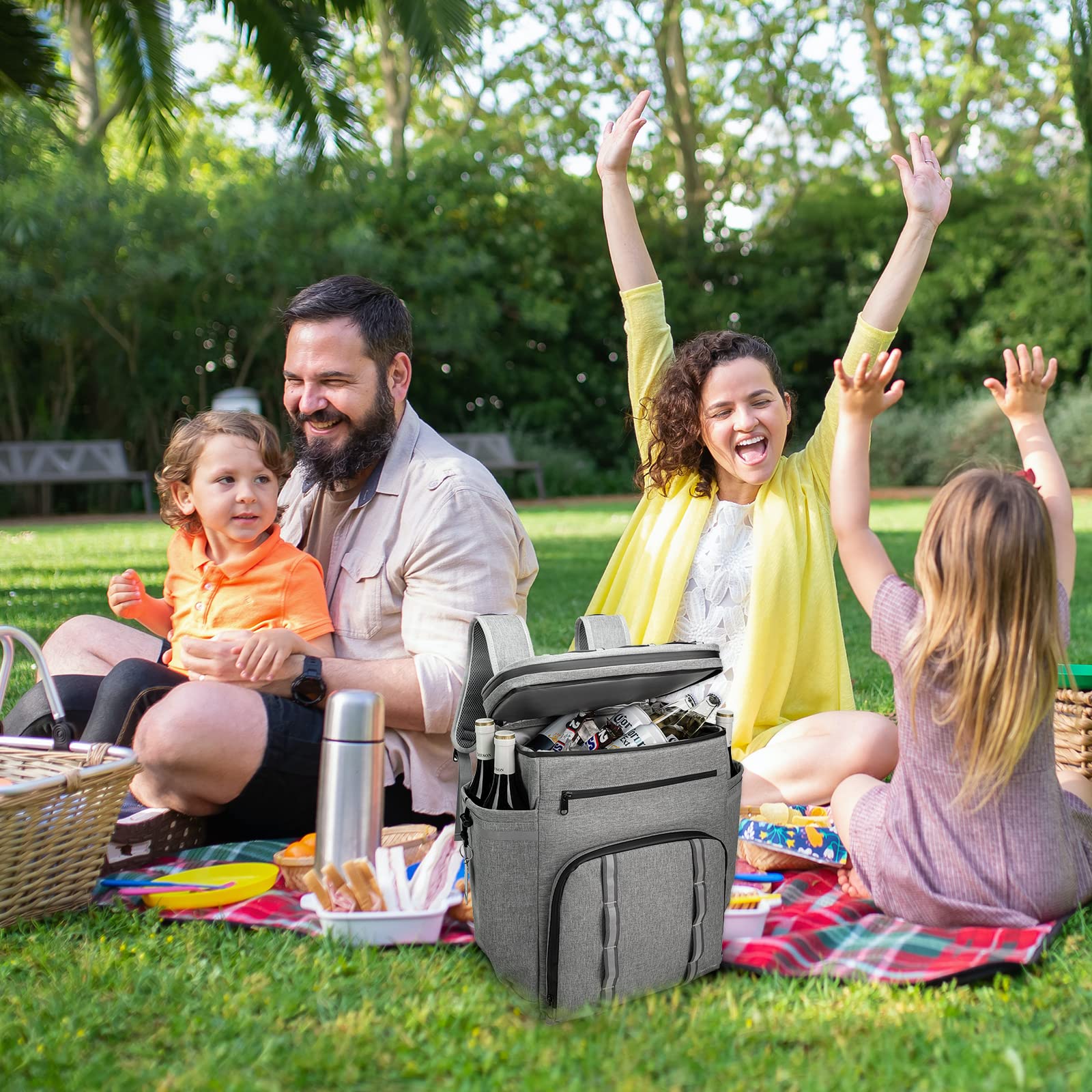 **Simaixing Insulated Leak-Proof Backpack Cooler – 45 Can Capacity, Large Ice Chest Backpack for Beach, Camping & Hiking – Waterproof Soft Cooler Lunch Bag for Men & Women**    *(Perfect for outdoor adventures, picnics, beach trips, tailgating, and keeping drinks cold all day!)*