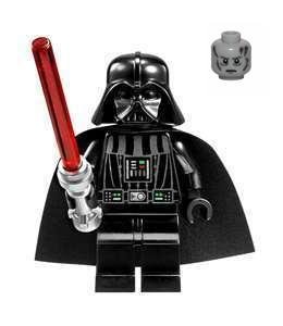 LEGO Star Wars Darth Vader Minifigure with White Pupils - Death Star & Millennium Falcon 2010 Redesign - Perfect for Collectors, Displays, and Star Wars Themed Play Sets