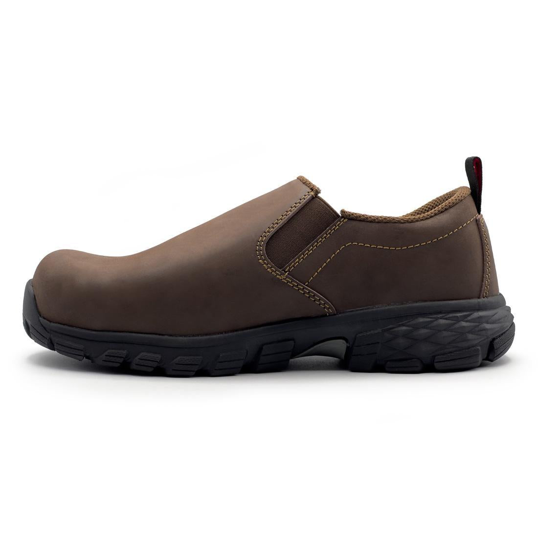 Women's Composite Toe SD10 Safety Work Shoes - Lightweight & Comfortable for Construction, Warehouse & Industrial Jobs (Brown)
