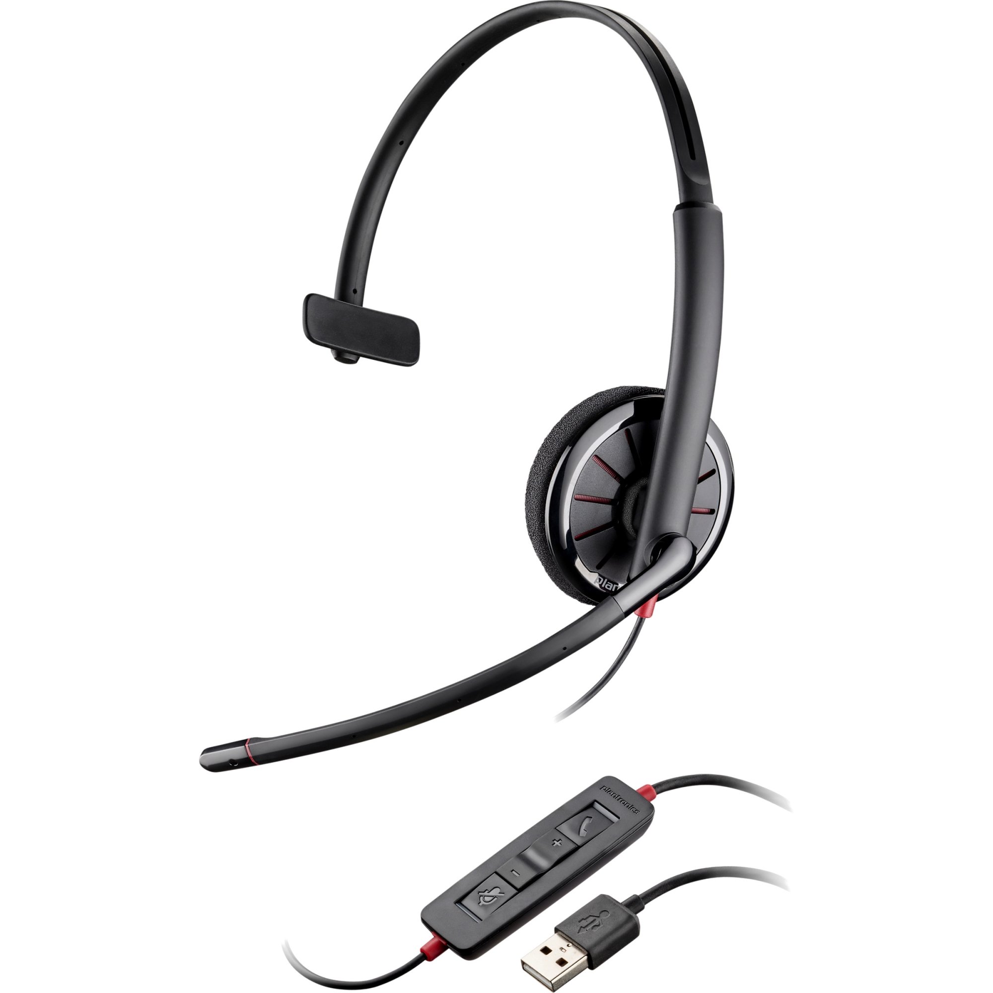 Plantronics Blackwire C315M UC Bulk Headset - Noise Cancelling USB Headphones for Office, Call Center & Remote Work - Compatible with Skype, Zoom & Microsoft Teams