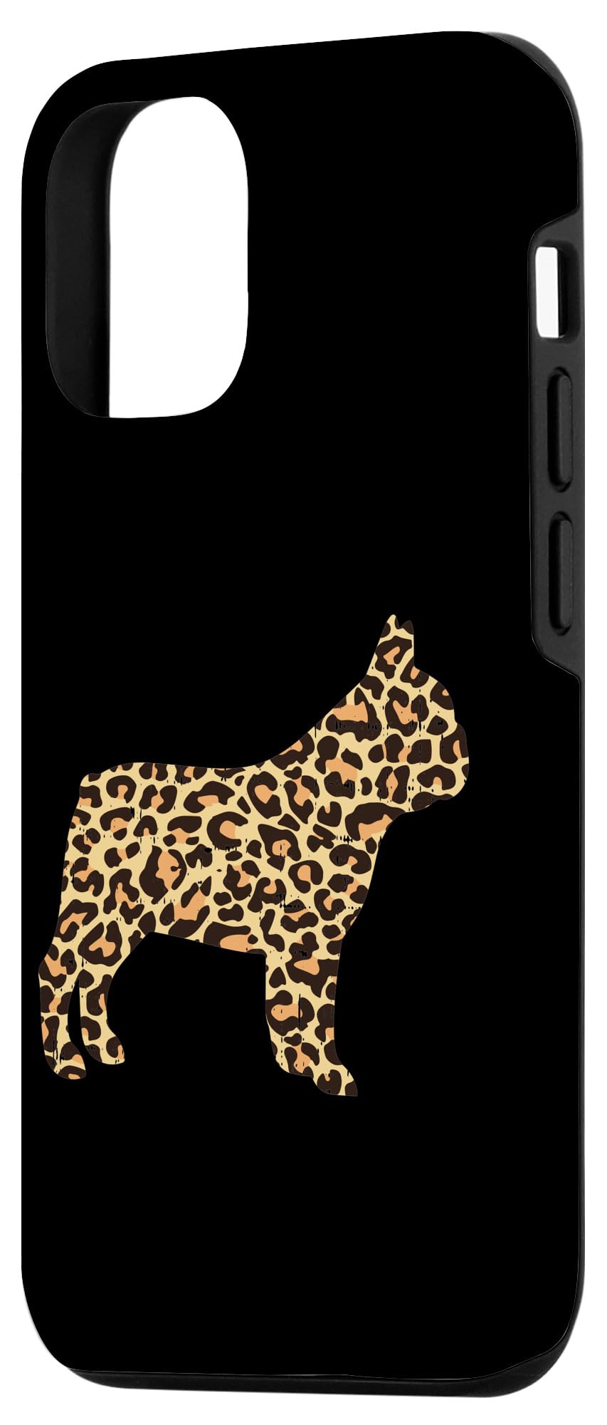iPhone 12/12 Pro Case - Leopard Print French Bulldog Design | Perfect Gift for Dog Lovers | Protective Phone Cover for Everyday Use & Travel