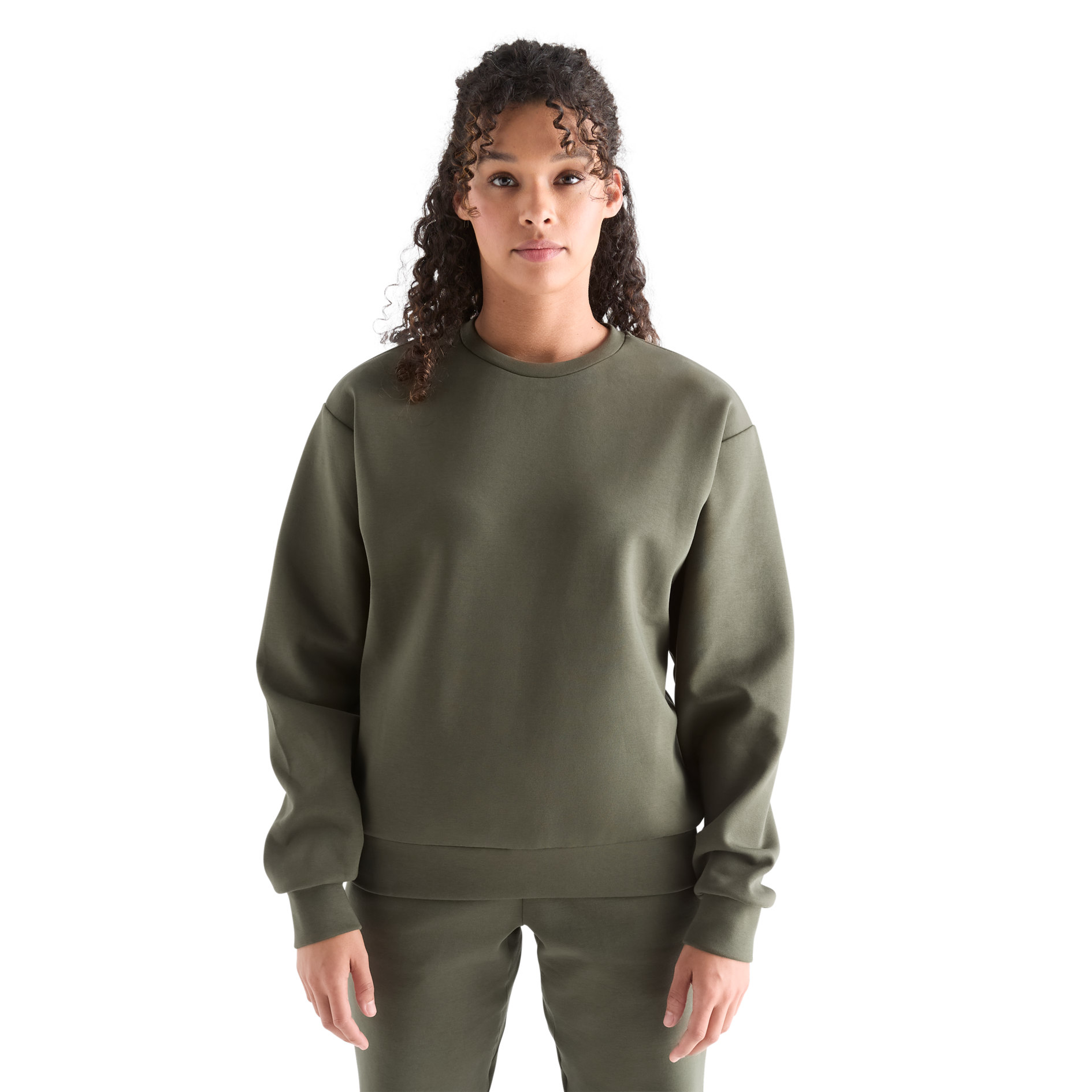 Women's All-Day Comfort Elements Crew Neck Sweatshirt - Soft Casual Pullover for Everyday Wear, Lounging & Errands