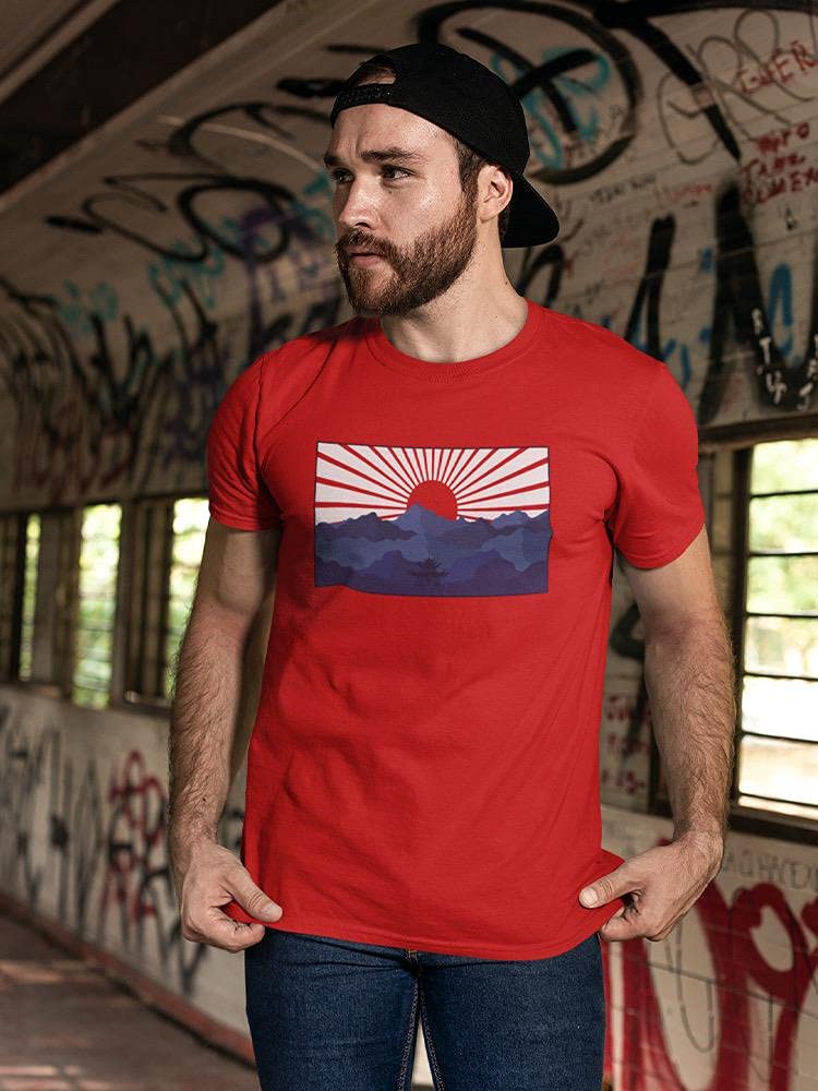 Men's Landscape Design T-Shirt - Stylish & Comfortable Graphic Tee for Outdoor Enthusiasts | Perfect for Hiking, Camping & Casual Wear