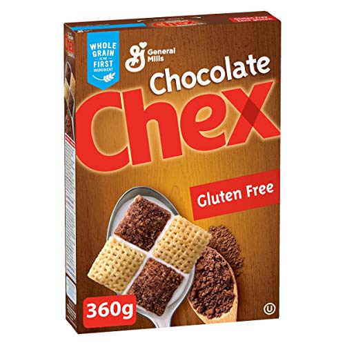Chex Gluten Free Chocolate Cereal - 12.7oz (360g) Box - Imported from Canada - Healthy Breakfast Snack for Kids & Adults - Perfect for Morning Meals, Office Snacking & Late-Night Cravings