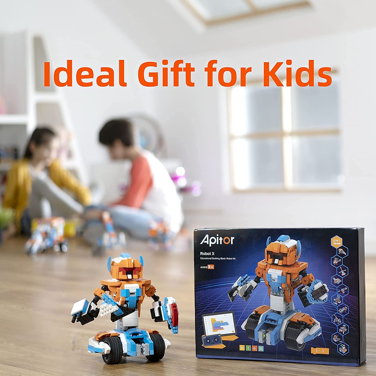 12-in-1 STEM Robotics Kit - Programmable Robot Building Set with APP Remote Control | 600pcs Educational Coding Toys for Kids Ages 8-12 | Perfect for Birthday Gifts, School STEM Projects & Family Bonding Activities