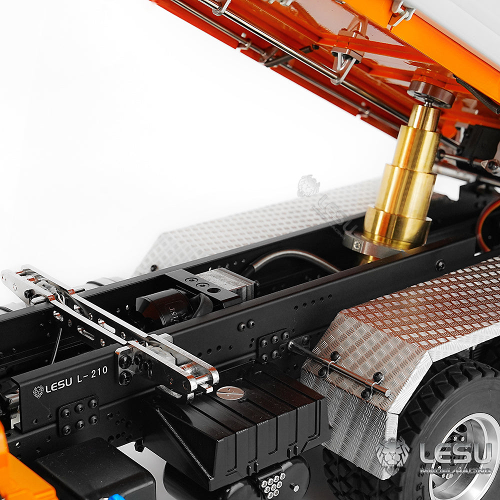 1/14 Scale LESU TGS RC Hydraulic Dump Truck - 6x6 Metal Remote Control Dumper Car with Three-Way Dumping Function | Realistic Construction Vehicle Model for Adults & Kids | Perfect for Construction Site Play, Collecting & RC Hobby Enthusiasts