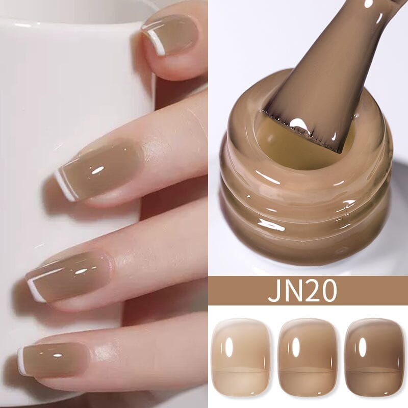 Jelly Nude Gel JN20 - 10ml Nail Polish for Natural Nails | Perfect for Manicures, Pedicures & Salon Use